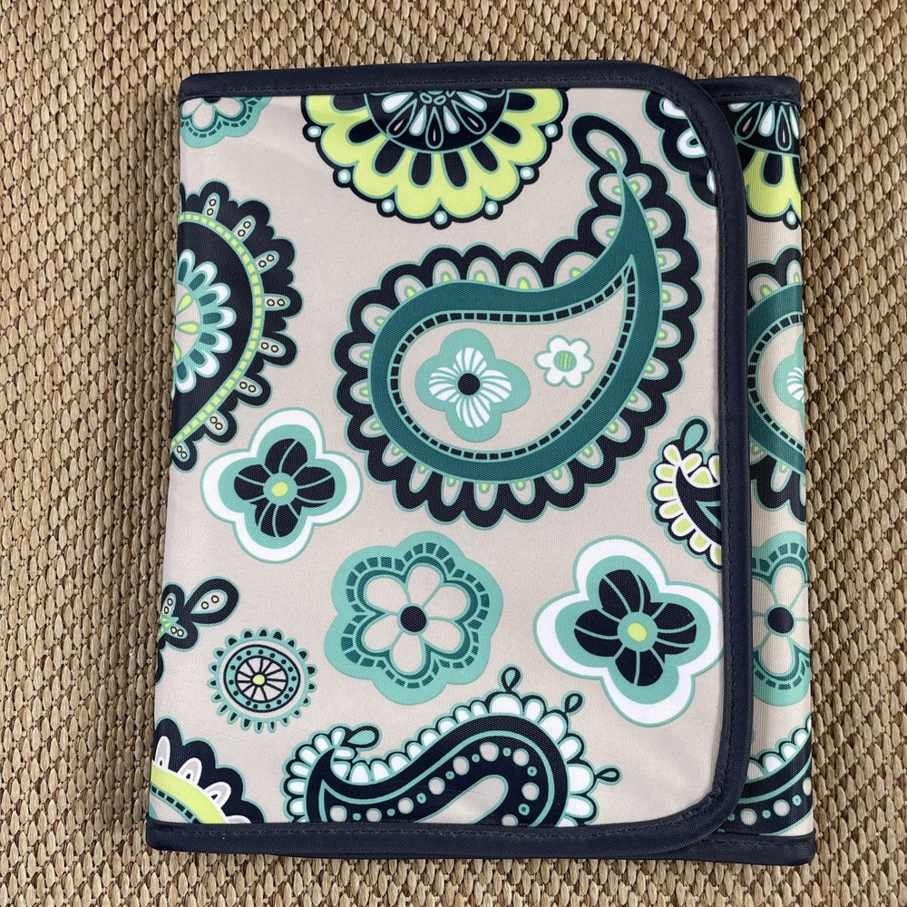 Thirty-One Fold It Up -Tri Fold Tablet iPad Organizer Paisley Day